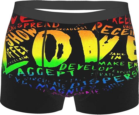 lgbt pride rainbow heart gays lesbians underwear for men funny