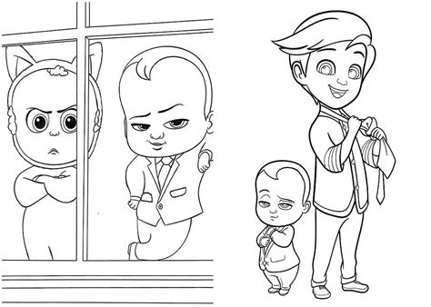 boss baby triplets coloring pages  boss baby coloring pages print