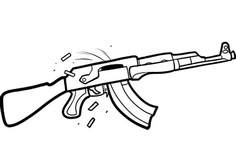 gun coloring page coloring home
