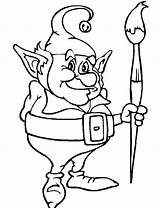 Coloring Pages Elf Elves Clipartmag sketch template
