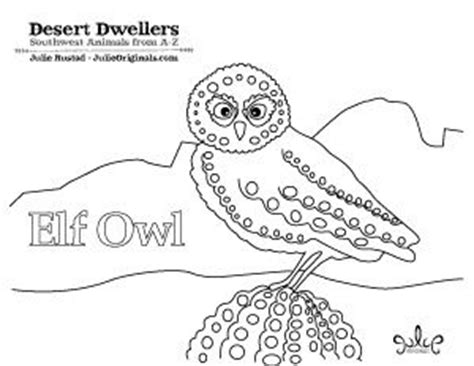 elf owl coloring page  julie rustad   kids pinterest