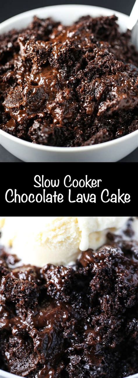 Slow Cooker Chocolate Lava Cake Crockpot Recipes Easy Crock Pot