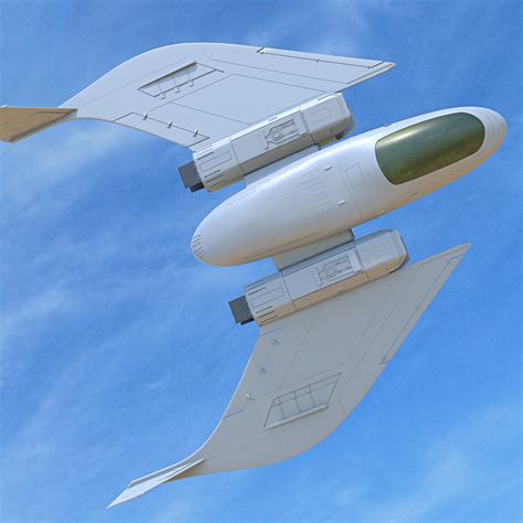 futuristic aircraft  model
