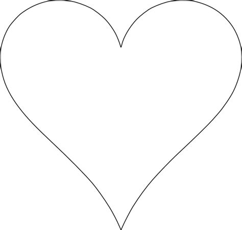 printable heart templates printable hearts heart shapes