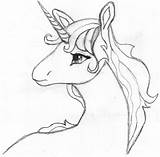 Unicorn Coloring Drawing Pages Easy Pencil Head Sketch Outline Simple Drawings Printable Cool Unicorns Last Draw Cute Colouring Getdrawings Sketches sketch template