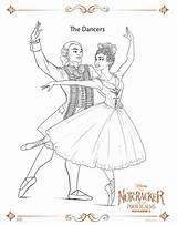 Nutcracker Coloring Pages Realms Four Sheets Activity sketch template