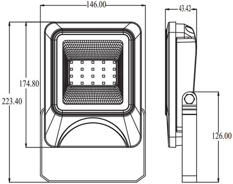 diagram  led flood light china manufacture  smart commercial  industrial lighting