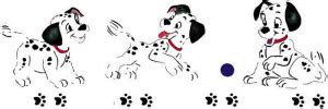 dalmatian puppy stencil walltowallstencilscom