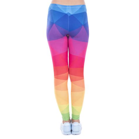 Colorful Rainbow Workout Leggings Lgbtq Pride Clothing