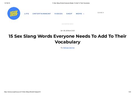 pdf sex slang words everyone needs to add to their vocabulary
