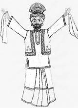 Punjabi Costume Oye Jaipur Bubbly Feature Style Chimera sketch template