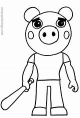 Piggy Roadblocks Game Xcolorings Rbt Mascota Zizzy Guerrero 610px Imprime sketch template