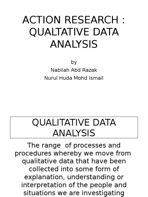 action research qualitative data analysis qualitative research data
