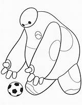 Baymax Colorat Soccer Eroi Plansa Fotbal Cei Minde Tigrisor Kicking Seems Wants sketch template
