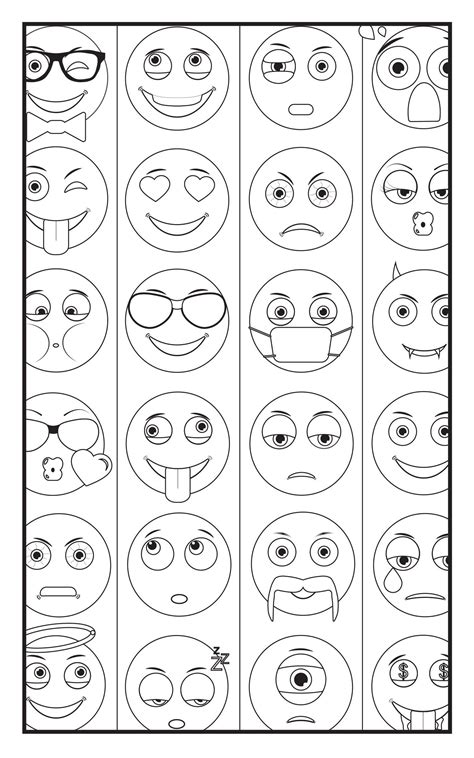pin  emoji coloring pages