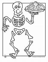 Skeleton Coloring Pages Kids Printable Halloween Color Skeletons Bones Colouring Print Clipart Activities Funny Sheet Library Gif Scary Comments Sheets sketch template