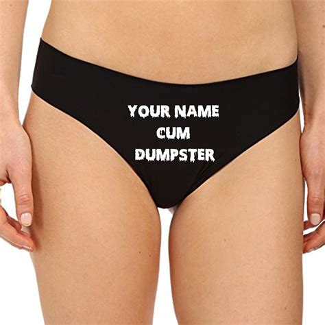 Custom Panties Personalized With Your Words Custom Printed Etsy