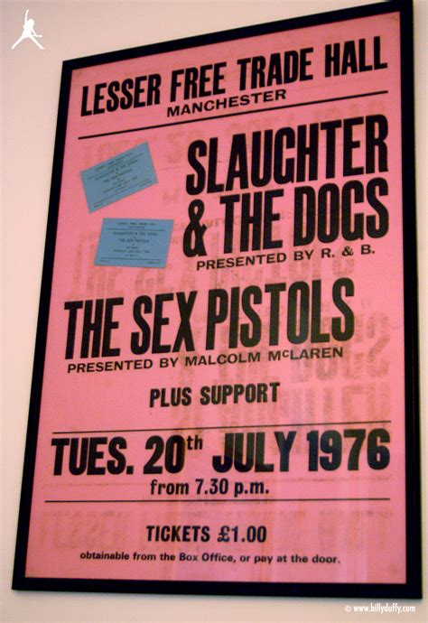 Billy S Sex Pistols Poster From Manchester 1976 Billy Duffy