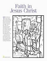 Jesus Coloring Faith Christ Lds Pages Man Heals Testament Old Savior Sick Men Salvation Storm Friends Print Calms Wise Blind sketch template