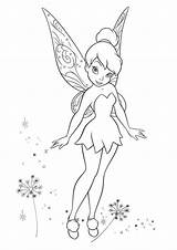 Tinkerbell Coloring Tulamama Fairy sketch template