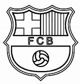 Barcelona Logo Coloring Pages Soccer Logos Print Kids sketch template