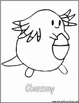 Coloring Pokemon Chansey Pages Chibi Template sketch template