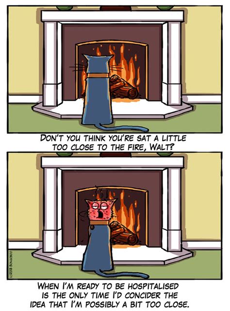 fire walt the cat face fire comics funny comics and strips cartoons funny pictures