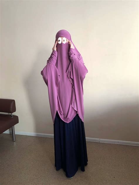 lilac khimar transformer hijab niqab elegant jilbab etsy