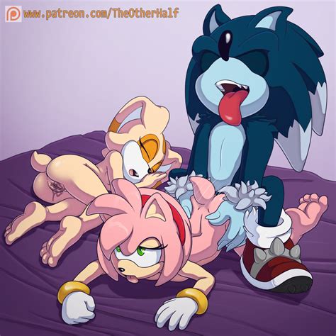 rule 34 2016 all fours amy rose anthro anus ass breasts