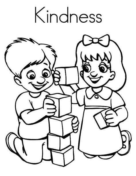kindness  printable coloring page  print  color