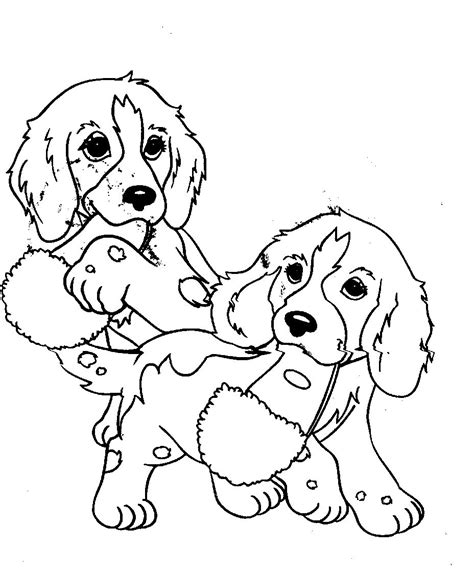dogs playing coloring page clip art library