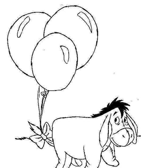 eeyore coloring pages tedy printable activities