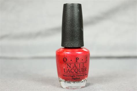 opi nail lacquer danke shiny red nail polish