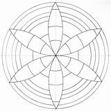 Compass Mandala Draw Drawing Circle Pattern Flower Patterns Drawings Step Getdrawings Paintingvalley sketch template