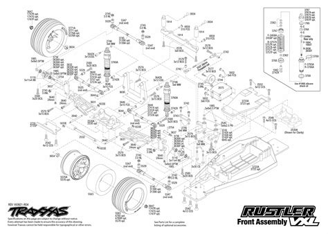 exploded view traxxas rustler  vxl tqi bluetooth ready tsm