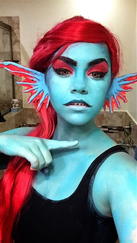 my undyne cosplay from undertale album on imgur makeup costumes and effects oh my