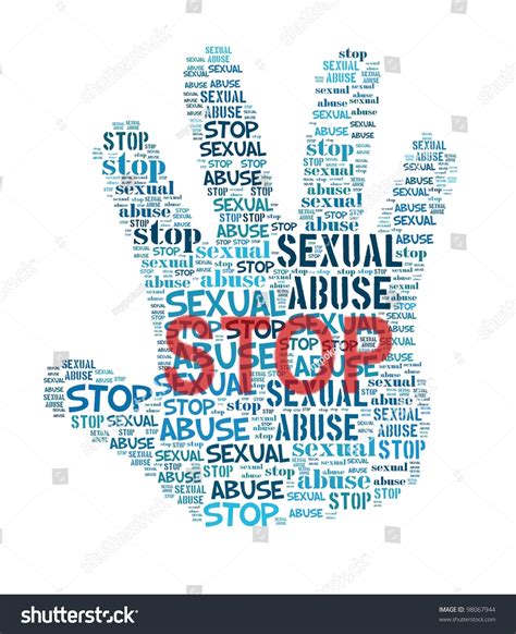 Stop Sexual Abuse Word Collage Stock Illustration 98067944 Shutterstock