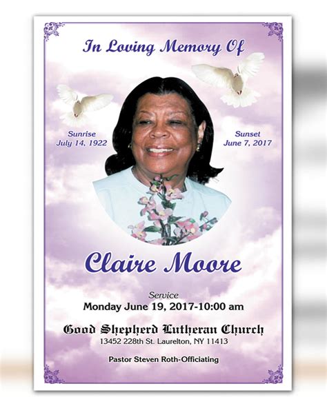 obituary claire moore mockup