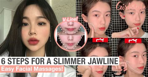 Korean V Shape Jawline Easy Facial Massages Girlstyle Singapore