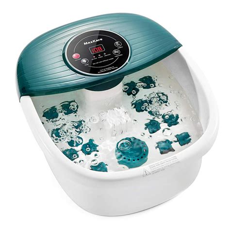 maxkare foot spa bath massager  heat bubbles  vibration