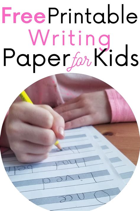printable highlighted handwriting paper