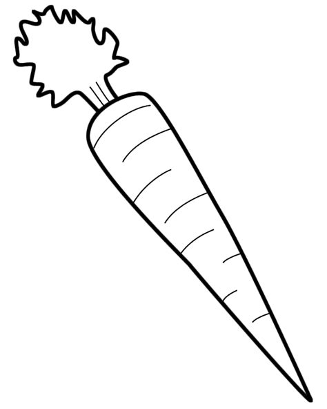 carrot coloring page fruits  vegetables coloring home