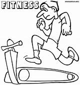 Fitness Coloring Pages Colorings sketch template