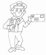 Mailman Pages Coloring Activities Colouring Drawing Categories Arts Crafts Getdrawings sketch template