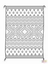 Coloring Blanket Navajo Pages Native American Designs Rug Printables Printable Template Clipart Pattern Weaving Rugs Sheets Book Supercoloring Drawing Paper sketch template