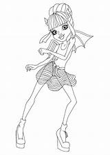 Rochelle Monster High Dance Class Coloring Goyle Sheet Printable Pages Color sketch template