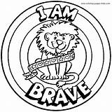 Brave Coloring Pages Kids Morale Printable Color Am Character Educational Worksheets Lessons Sheet School Lesson Badge Sheets Traits Citizen Good sketch template