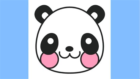 draw  cute panda emoji coloring pages  kids panda