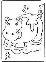 Coloring Hippo Pages Water Hippopotamus Kids Crafts Little Baby Funnycoloring Colouring Zoo Sheet Disimpan Comments Dari Azcoloring Animals Advertisement Library sketch template