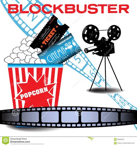 blockbuster movie stock vector illustration of style 90946204